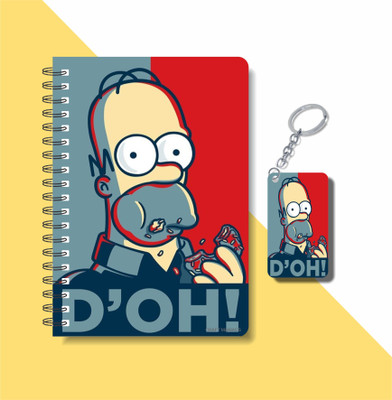 craft maniacs THE SIMPSONS A5 Diary RULED 160 Pages(Multicolor)