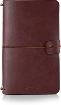 SHEAFFER Quikrite Book-size Journal Ruled & Plain 72 Pages(Brown)