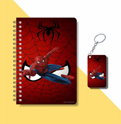 craft maniacs SPIDERMAN 2023 COLLECTION A5 Notebook RULED 160 Pages(Multicolor)