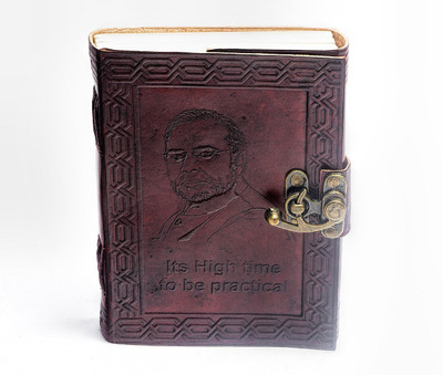 Anshika International handmade A5 Notebook unruling 100 Pages(Brown)