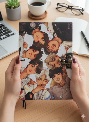 AMAN HANDICRAFT Handmade Dairy A5 Diary Unruled 200 Pages(Green)