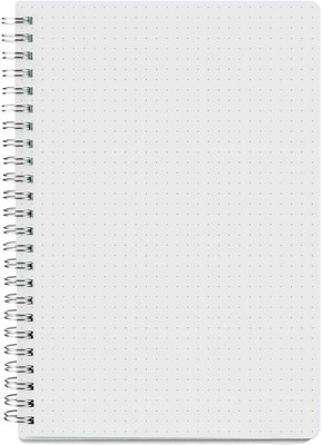 TWONE Spiral Dot Grid Notebook - A5 Bullet Dotted Journal A5 Notebook Dotted 80 Pages(Dotted)