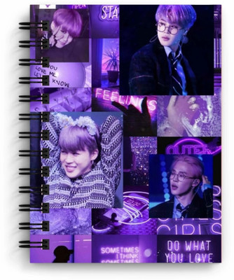 craft maniacs BTS 2023 NEW DIARY COLLECTION A5 Notebook RULED 160 Pages(White)