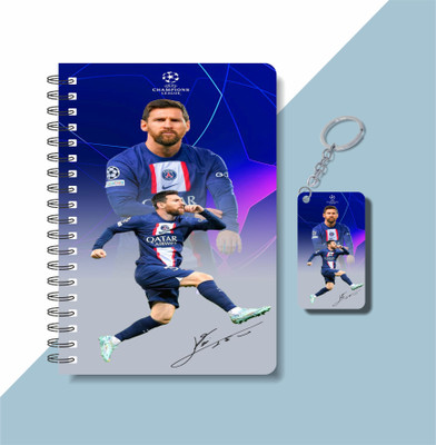 craft maniacs FOOTBALLER DIARY A5 Diary RULED 120 Pages(Multicolor)