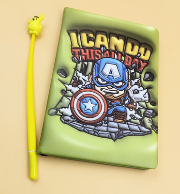 Paper Bear Caption America A5 Diary Designer 80 Pages(Light Green)