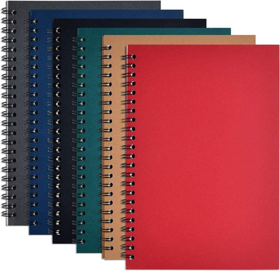craft maniacs 2023 ECO FRIENDLY COLLECTION A5 Diary RULED 120 Pages(COLOR RULED ( SET OF 6 ), Pack of 6)