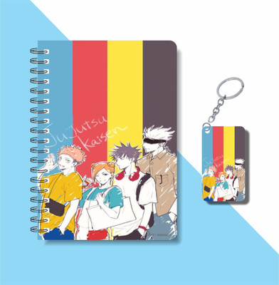 craft maniacs DIARY + KEYCHAIN A5 Notebook RULED 160 Pages(Multicolor)