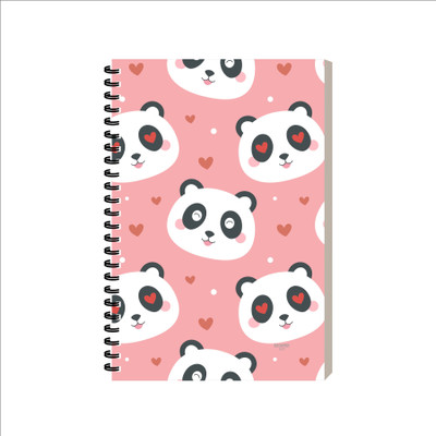 ESCAPER cartoon diary A5 Diary Ruled 160 Pages(Panda Faces)