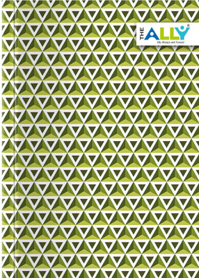 The Ally Designer A5 Diary Ruled 200 Pages(Green)