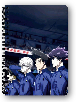 Goku Ki Dukan Blue Lock Anime Notebook |Free Stickers A5 Diary Unruled 150 Pages(Mulitcolour)