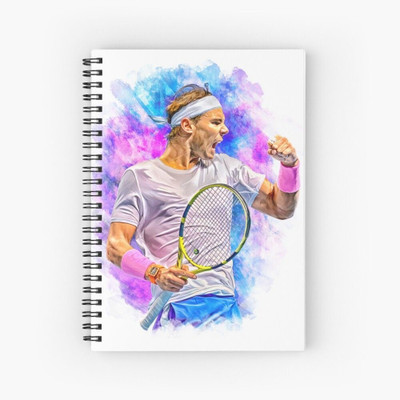 craft maniacs 2024 RAFAEL NADAL NOTEBOOK A5 Notebook RULED 160 Pages(Multicolor)