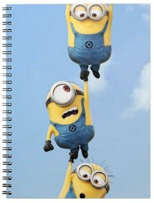 craft maniacs MINION COLLECTION A5 Notebook RULED 160 Pages(Multicolor)