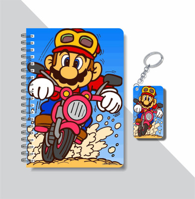 craft maniacs SUPER MARIO A5 Notebook RULED 160 Pages(Multicolor)
