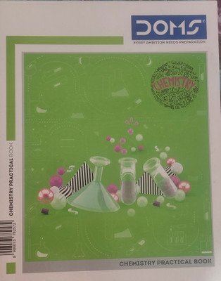 DOMS Chemistry practical Book Regular Notebook Single/blank 132 Pages(White)