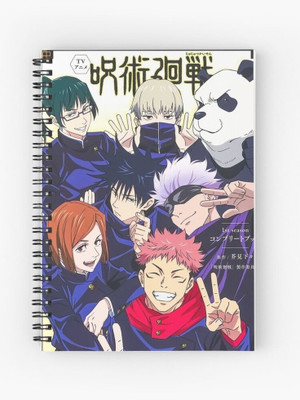craft maniacs JUJUTSU KAISEN NOTEBOOKS A5 Note Book RULED 160 Pages(Multicolor)