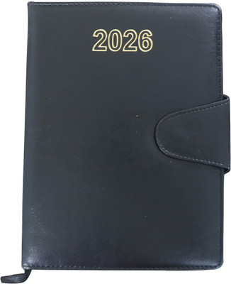 SHYAMA Diary 2026 | A5 Size | One-Day-to-a-Page New Year Diary A5 Diary Ruled 424 Pages(Black)