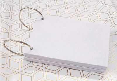 NOZOMI Study Cards A4 Note Pad single 100 Pages(White, Pack of 100)