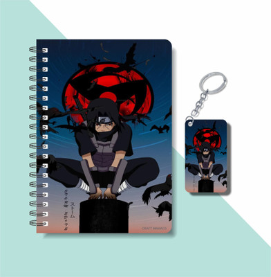 craft maniacs ITACHI UCHIHA COLLECTION A5 Diary RULED 160 Pages(White)