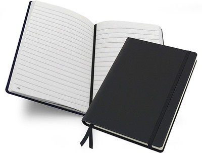 Mipad Livtek India Small Hard Cover Ruled Notebook - Black A5 Notebook Ruled 230 Pages(Black)
