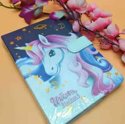 DEE Sons Unicorn Regular Diary Ruled 60 Pages(Multicolor)
