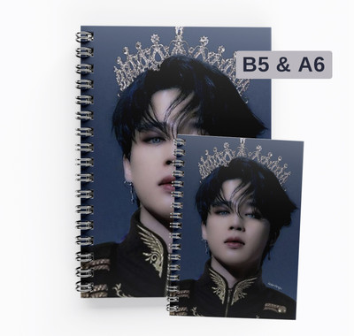 RJPRINTS BTS B5 Notebook Unruled 160 Pages(Blue)