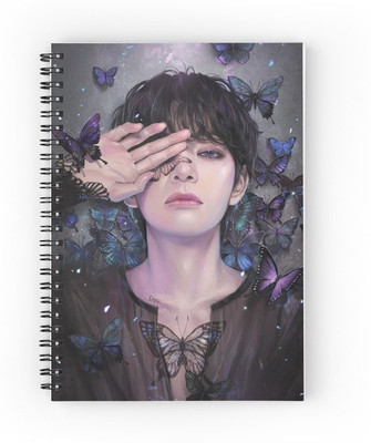 craft maniacs BTS V DIARY A5 Diary RULED 160 Pages(Multicolor)