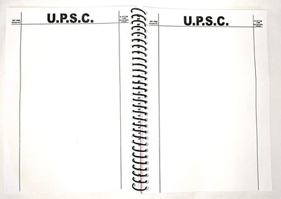 scruton upsc A4 Notebook unruled 200 Pages(White, Pack of 5)