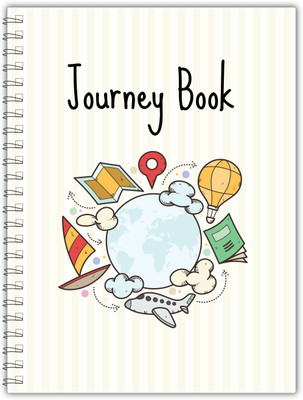 TimeWise Travel Journal For Adults and Kids, Journey Book A5 Journal Unruled 130 Pages(Peach)