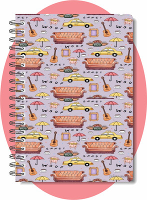 craft maniacs FRIENDS BEST COLLECTION A5 Notebook RULED 160 Pages(Pink)
