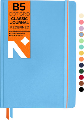 NEORAH Dot Grid Journal Notebook B5 Journal Dot Grid 160 Pages(Light Blue)