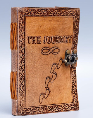 kraftvilla The Journey A4 Journal Plain 240 Pages(Brown)