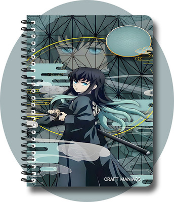 craft maniacs MUICHIRO TOKITO DIARY A5 Notebook RULED 160 Pages(Multicolor)