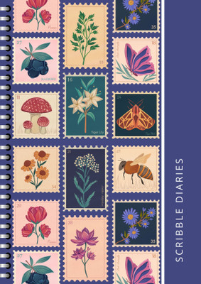 Scribble Handcrafted Gift Diary A5 Diary Unruled 60 Pages(Multicolor, Blue, Red, Purple)