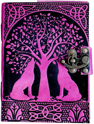 RSN Handmade A5 Diary UNRULED 100 Pages(Pink)