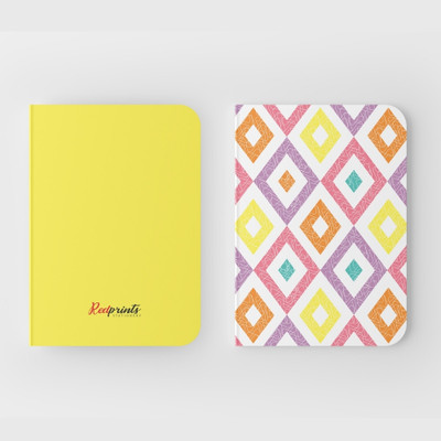 The Red Prints Diary A5 Notebook Ruled 200 Pages Single Line A5 Journal Ruled 200 Pages(Multicolor)