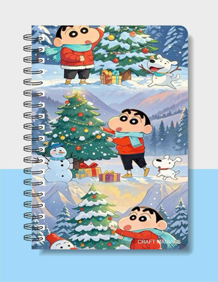 craft maniacs SHINCHAN DIARY 2025 A5 Notebook RULED 160 Pages(Multicolor)