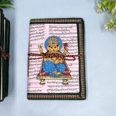 Diwam handicrafts Diary A7 Notebook Unruled Pages 42 Pages(light pink)