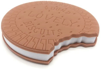 CRAZYGOL Biscuit Shaped Notebook Diary very attractive dairy for kids Mini Diary Mini Notebook 1 60 Pages(Brown)