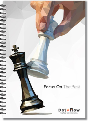 Dot n Flow Inspirational Quote A5 Notebook Ruled 160 Pages(White)