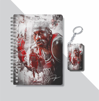 craft maniacs 2023 JORDAN DIARY + KEYCHAIN A5 Notebook RULED 160 Pages(Multicolor)