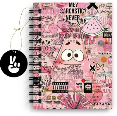 craft maniacs DOODLE COLLECTION A5 Notebook RULED 160 Pages(Multicolor)
