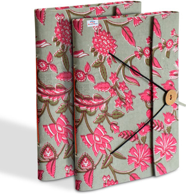 Heart Home Handicraft Notebook A5 Diary Plain Page 100 Pages(Green, Pack of 2)
