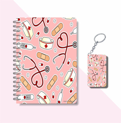 craft maniacs 2023 DOCTOR DIARY + KEYCHAIN A5 Notebook RULED 160 Pages(Multicolor)