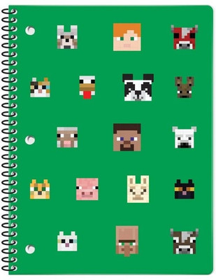 craft maniacs MINECRAFT NOTEBOOK COLLECTION A5 Diary RULED 160 Pages(Black)