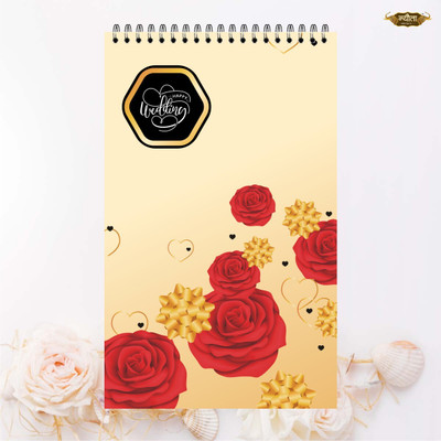 Nyouta Wedding Notepad Regular Note Pad Single Ruled. 100 Pages(Bridal Notebook)