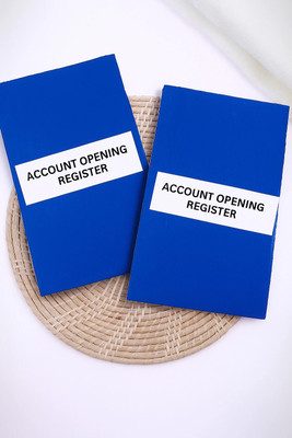 GAURAV ENTERPRISES ACOUNT OPENING REGISTER Regular Notebook Ruled 100 Pages(Elegant blue, Pack of 2)