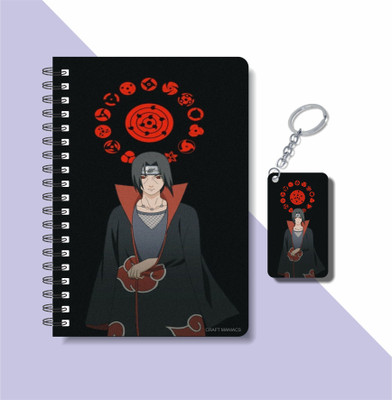 craft maniacs ITACHI UCHIHA COLLECTION A5 Diary RULED 160 Pages(White)