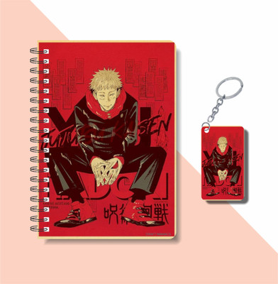 craft maniacs 2023 jujutsu DIARY + KEYCHAIN A5 Notebook RULED 160 Pages(Multicolor)