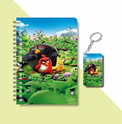 craft maniacs ANGRY BIRDS 2023 COLLECTION A5 Notebook RULED 160 Pages(Multicolor)