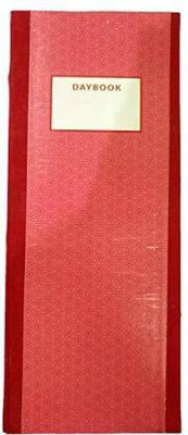 SMKT DAY BOOK Regular Cash Memo Unruled 100 Pages(Red, Pack of 2)